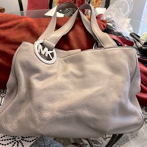 Michael Kors, Satchel bag soft pebble leather.